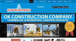 Desktop Screenshot of okconstructioncorp.com