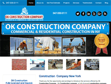 Tablet Screenshot of okconstructioncorp.com